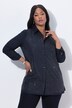 Chemisier évasé avec strass, col chemise et manches longues