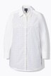 Chemisier évasé avec strass, col chemise et manches longues
