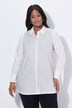Chemisier évasé avec strass, col chemise et manches longues