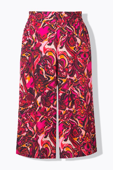 Culotte, wijde pijpen, all-over print