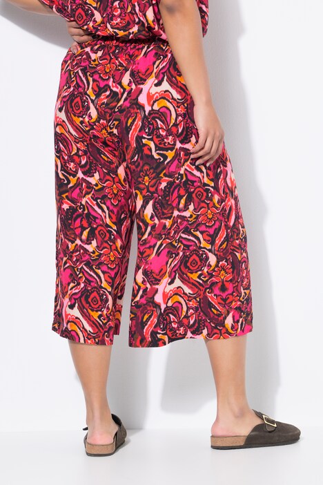 Culotte, wijde pijpen, all-over print