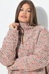 Pull long en maille. Manches longues, col camionneur