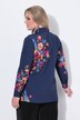 Bluse, A-form, blomstermønster, lange ærmer
