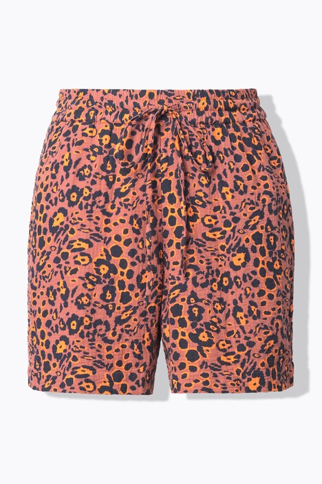 Short, wijde pijp, mousseline, leo