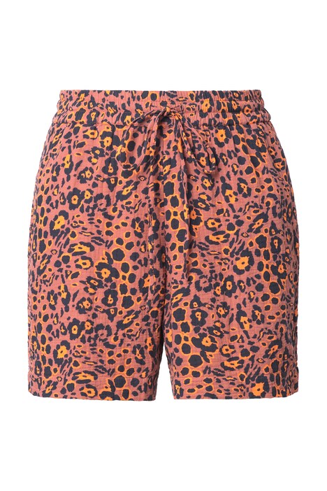 Šortky, široké nohavice, mušelín, leopardí vzor