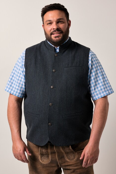 Gilet Men+ FLEXLASTIC®, dos en maille, modèle s'inspirant des tenues traditionnelles bavaroises - jusqu'au 7 XL