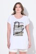 Camiseta, Komfort Fit, rayas con purpurina