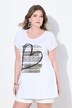Camiseta, Komfort Fit, rayas con purpurina