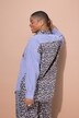 Camisa, corte Oversize, con rayas/leopardo