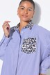 Camisa, corte Oversize, con rayas/leopardo