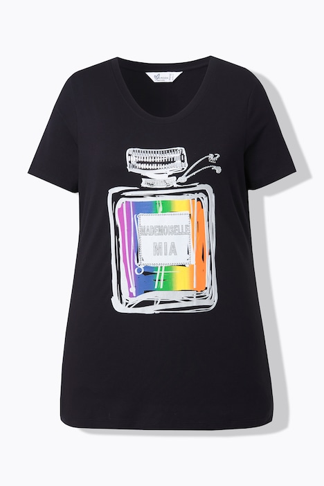 T-shirt dal taglio svasato con flacone
