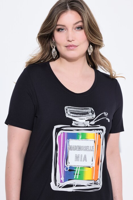 T-shirt dal taglio svasato con flacone