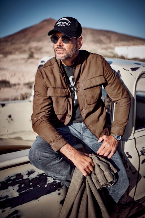 JP1880 Lederjacke, Leder, Lammvelours, bis 7XL
