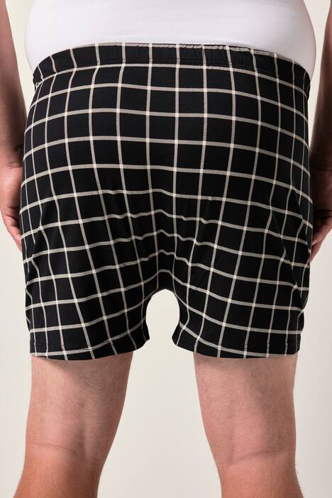 Men+ Boxershorts, pakke m. 2 stk., ensfarvet/ternet, op til 8XL