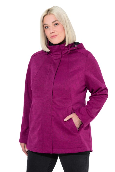 HYPRAR softshellová bunda, nepromokavá, kapuce, dvoucestný zip