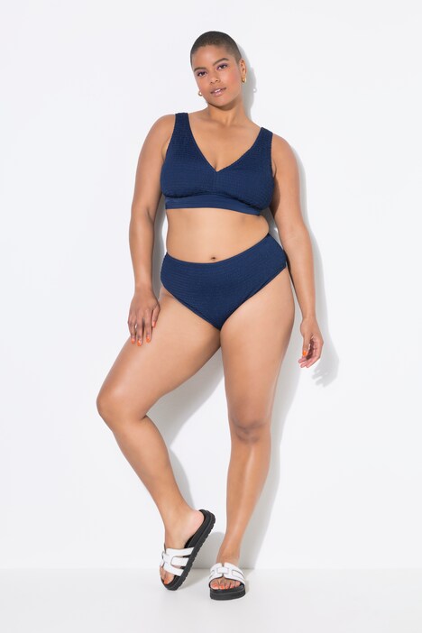 Bikini-Slip, HighWaist, feine Struktur