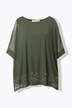 Net-bluse, oversized, pyntesten, jerseytop