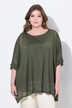 Net-bluse, oversized, pyntesten, jerseytop