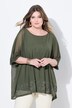 Net-bluse, oversized, pyntesten, jerseytop