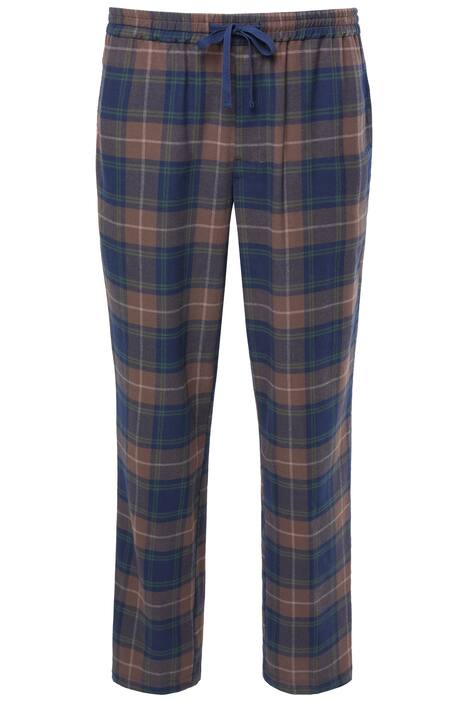 Flanelové pyžamové kalhoty JP1880, kolekce domácího oblečení, flanel, kostkované, do 8XL