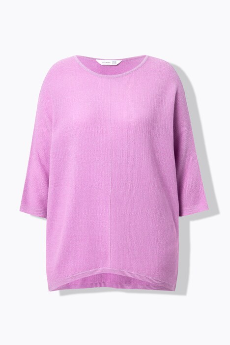 Pull oversize, maille scintillante, manches chauve-souris