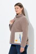 Teddy-Sweatshirt, Langarm, Stehkragen, OEKO-TEX