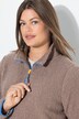Teddy-Sweatshirt, Langarm, Stehkragen, OEKO-TEX