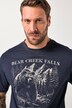 JP1880, T-shirt, korte mouwen, borstprint, tot 8XL