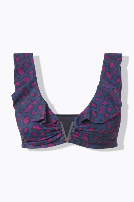 Bikinitop, zachte cups, color leo