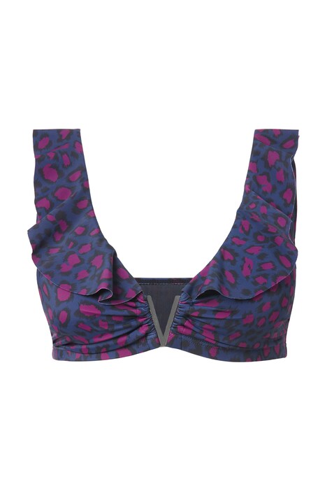 Bikiny top, měkké košíčky, barevný leopardí vzor