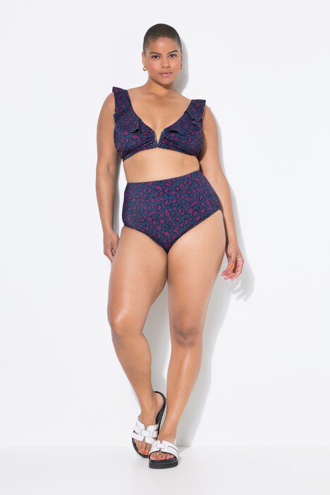 Bikinitop, zachte cups, color leo