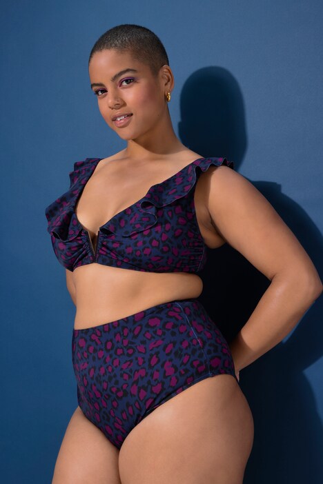 Slip de bikini, HighWaist, leopardo