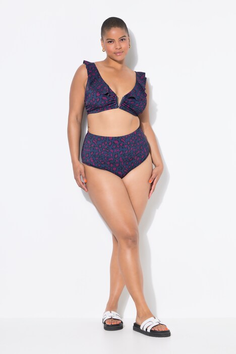 Slip de bikini, HighWaist, leopardo