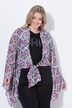 Blusebolero, oversized, grafisk mønster, lange ærmer