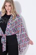 Blusebolero, oversized, grafisk mønster, lange ærmer