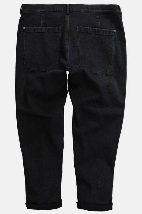 Jean chino STHUGE, black denim, coupe Tapered Baggy Fit - jusqu'à la taille 74