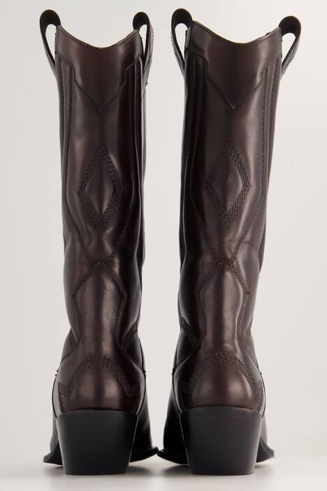 Cowboylaarzen, XL-schacht, siernaden, wijdte H