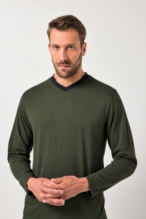 JP1880 Schlafanzug, Homewear, Zweiteiler, Ringel, bis 8 XL