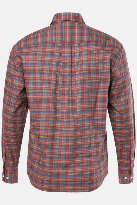 JP1880 Karohemd, Langarm, Buttondown-Kragen, Modern Fit, bis 8 XL