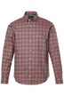 Kostkovaná košile JP1880, dlouhé rukávy, límeček s knoflíky, Modern střih, do 8XL