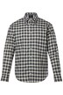 Kostkovaná košile JP1880, dlouhé rukávy, límeček s knoflíky, Modern střih, do 8XL