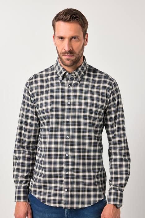 JP1880 Karohemd, Langarm, Buttondown-Kragen, Modern Fit, bis 8 XL