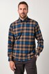JP1880 geruit flanellen overhemd, lange mouwen, buttondown kraag, Modern Fit, tot 8XL