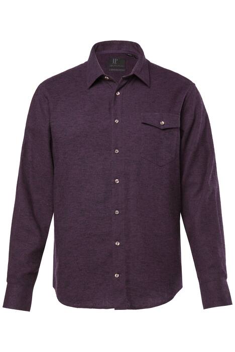 Flanelová košile JP1880, dlouhé rukávy, Kent límeček, Modern střih, do 8XL