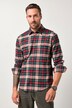 JP1880 Karo-Flanellhemd, Langarm, Kentkragen, Modern Fit, bis 8 XL