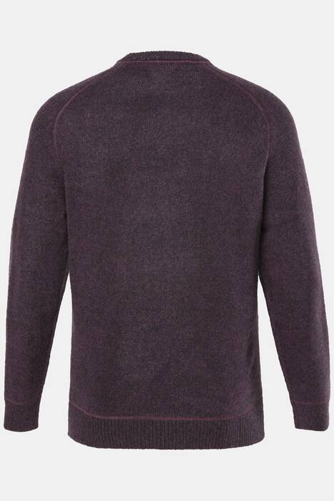 JP1880 trui, CashmereTouch breisel, ronde hals, tot 7XL