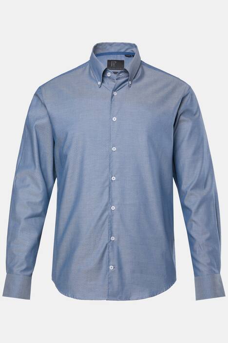 JP1880 Hemd, Langarm, Allover-Print, Buttondown-Kragen, Modern Fit, bis 8 XL