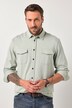 Chemise en jersey JP 1880 esprit vintage, manches longues et col Kent, coupe Modern Fit - jusqu'au 8 XL