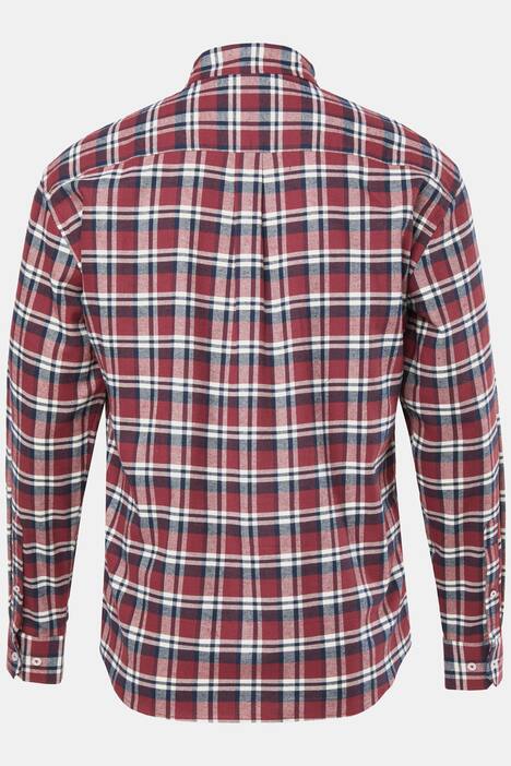 Karo-Flanellhemd, Langarm, Buttondown-Kragen, Modern Fit