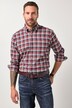 Karo-Flanellhemd, Langarm, Buttondown-Kragen, Modern Fit
